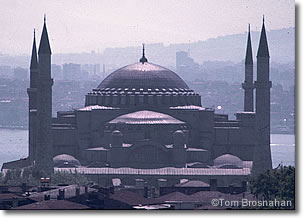 Hagia Sophia (Ayasofya) from the west, Istanbul, Turkey