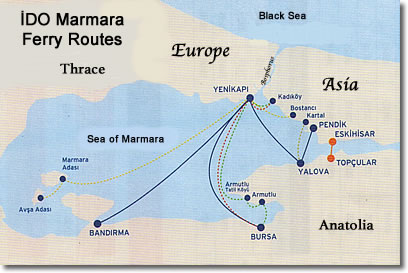 İDO Sea of Marmara Ferryboat Routes, Turkey