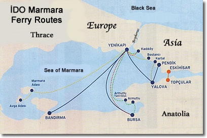 ferry services istanbul sea of marmara turkey