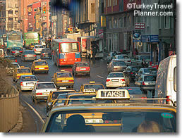 Traffic in Istanbul, Turkey