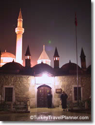 Mevlana Museum at Night, Konya, Turkey