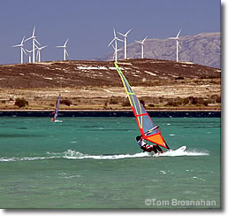 Windsurfing in Alacati, Turkey