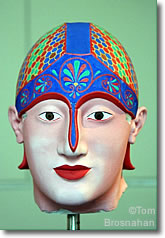 Painted head, Istanbul Archeological Museum
