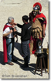 "Roman soldier" at Aspendos, Turkey
