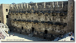 Scaena (Stage Wall) of Aspendos Theater, Turkey