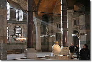 Interior of Hagia Sophia (Ayasofya), Istanbul, Turkey