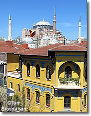 Hagia Sophia (Ayasofya) from the Terrace Guesthouse, Istanbul, Turkey