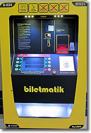 Biletmatik Metro ticket machine, Istanbul, Turkey