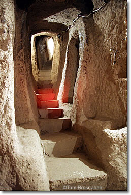 Tunnel at Derinkuyu, Cappadocia, Turkey