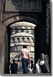 West Entrance to the Blue Mosque, Istanbul, Turkey