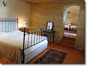 Cave suite at Esbelli Evi Cave Inn, Ürgüp, Cappadocia, Turkey