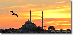 Mehmet the Conqueror (Fatih) Mosque at sunset, Istanbul, Turkey