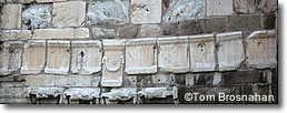 Marble Fragments in Citadel Walls, Ankara, Turkey