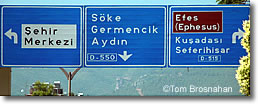 Highway Sign, Selcuk, Turkey