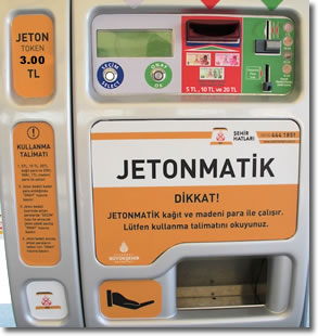 Jetonmatik Transit Token Machine, Istanbul, Turkey