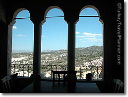 View from Kale Konak Hotel, Uchisar, Cappadocia, Turkey