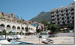 Hotels near the harbor in Kalkan, Turkey