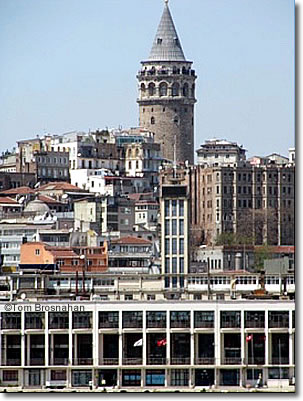 Galata Tower & Yolcu Salonu, Karaköy, Istanbul, Turkey