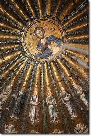 Christ Pantocrator mosaic, Chora Church, Istanbul, Turkey