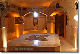 Turkish bath (Hamam) at Kelebek Hotel, Goreme, Cappadocia, Turkey