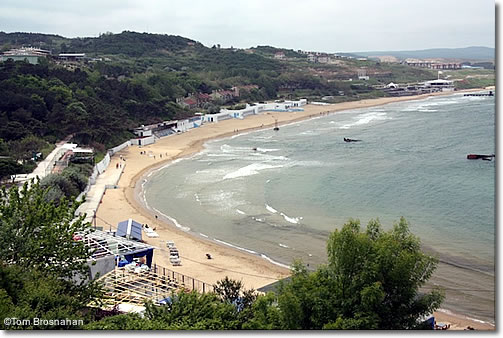Kilyos Beach on the Black Sea, Istanbul, Turkey