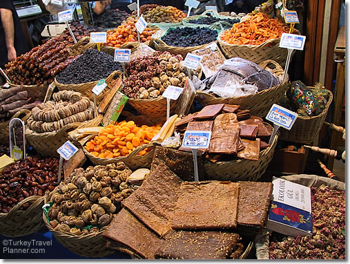 Dried Fruit Snacks, Egyptian Bazaar, Istanbul, Turkey