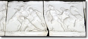 Copies of reliefs from the Mausoleum of Halicarnassus