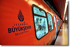 Metro train, Istanbul, Turkey