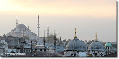 View from the Roof Terrace of the Neorion Hotel, Sirkeci, Istanbul, Turkey