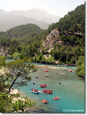 River rafting on the Köprüçay, Antalya, Turkey