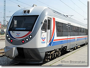Railcar on İzmir - Denizli line, Turkey