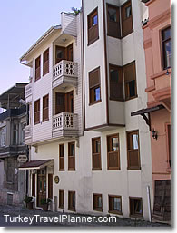 Sari Konak Hotel Facade, Istanbul, Turkey