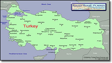 Touristic Map of Turkey
