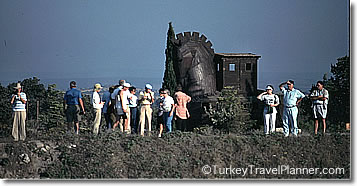 Tourists with Trojan Horse, Turkey