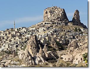 Rock Castle of Uçhisar, Cappadocia, Turkey