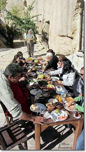 Breakfast in the Valley, Kelebek Hotel, Göreme, Cappadocia, Turkey