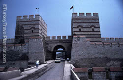 Mevlana (Rhegium) Gate in Istanbul's City Walls