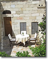 Terrace, Winepress Suite, Esbelli Evi, Ürgüp, Cappadocia, Turkey
