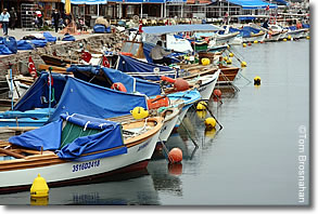Fishing boats at Foça, Aegean Turkey