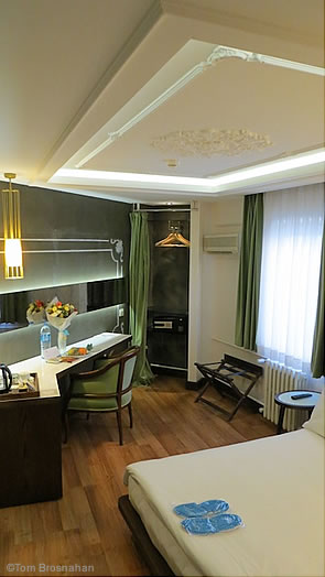 Hotel Niles guest room, Istanbul, Turkey