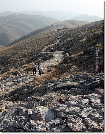 Ascending Nemrut Dağı, Turkey