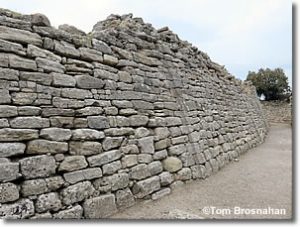 East Wall of Troy (Truva), Turkey