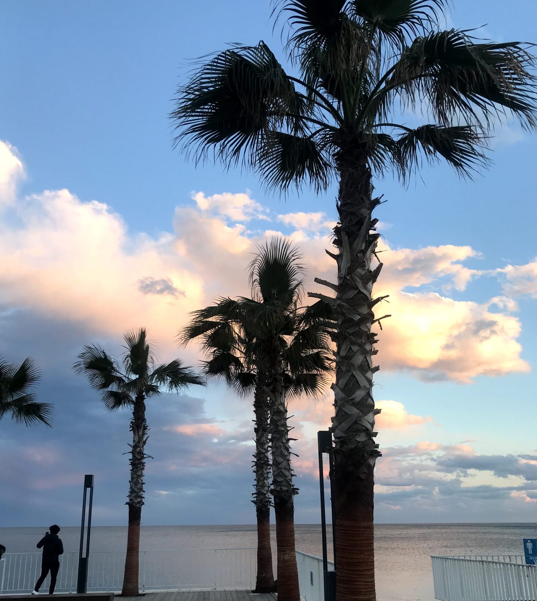 antalya beach sunset