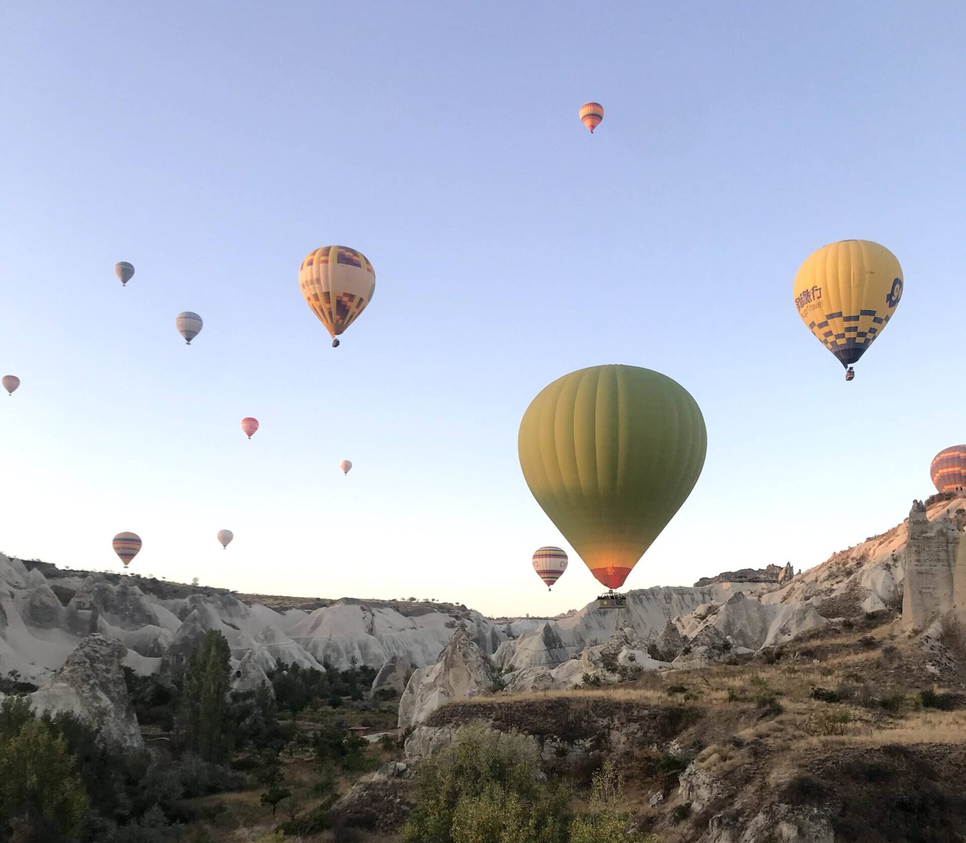 hot air balloons