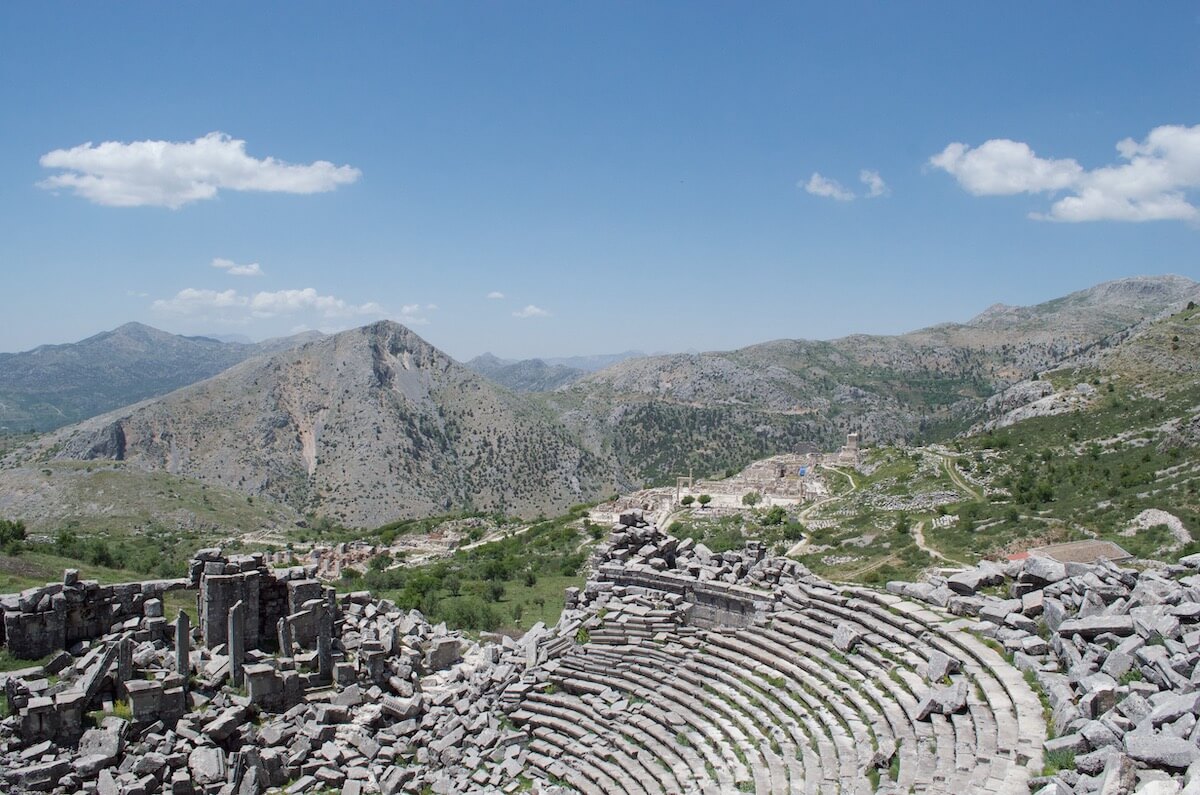 theatre and overview of sagalassos