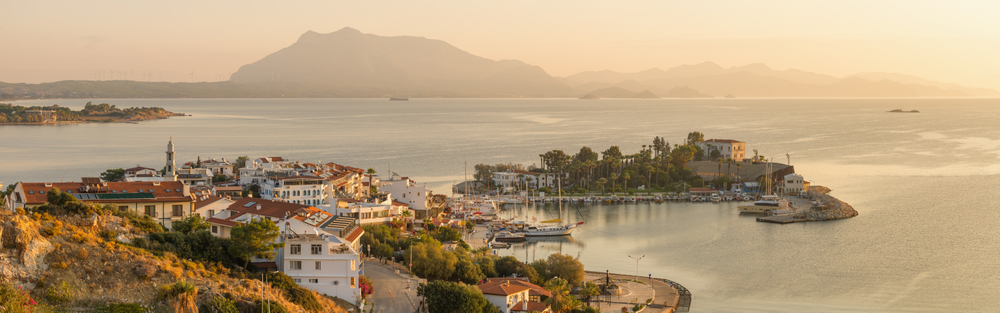Panorama,Of,The,Datca,Harbour,At,Sunrise,,Mugla,Province,,Turkey.