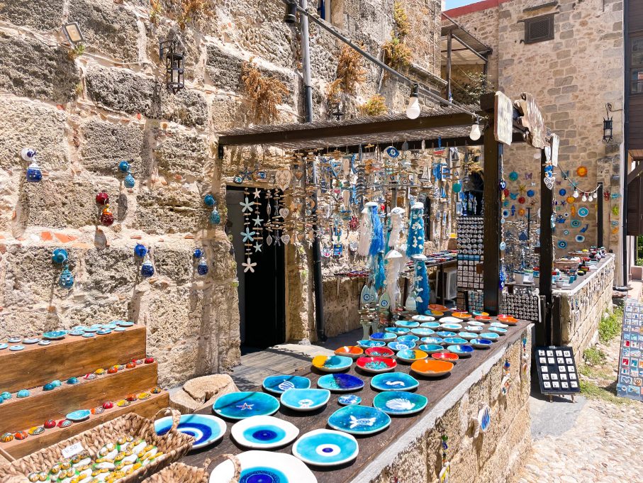 Cute Accessories and Souvenirs featuring the Evil Eye in Rhodes