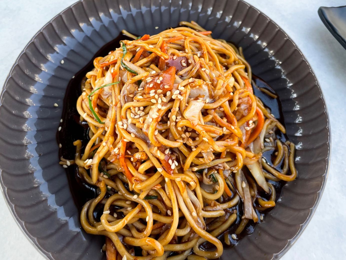Vegetable Yaki Soba @ Ginger