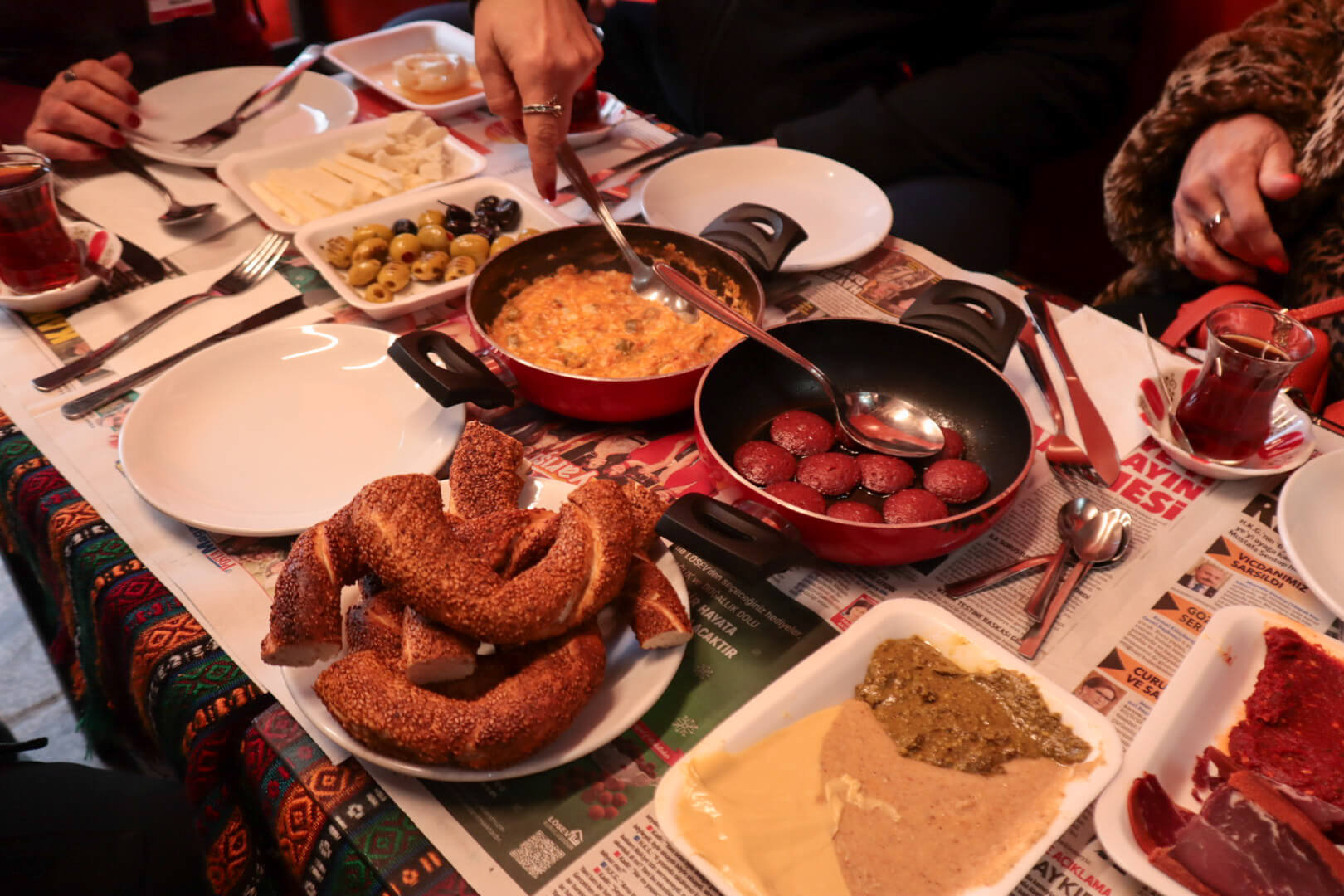 traditional turkish breakfast 1st stop