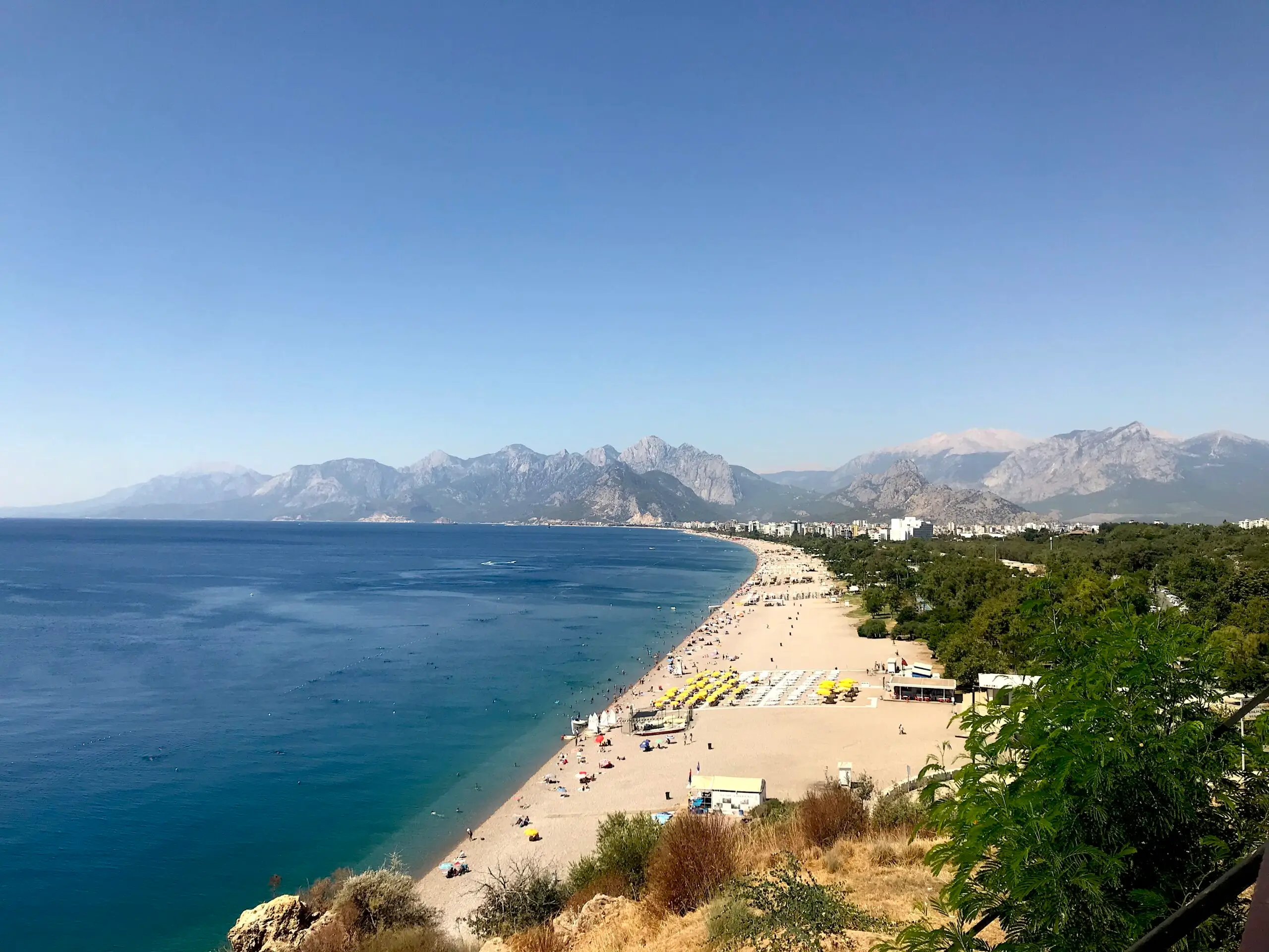 Stunning view of Konyaalti beach in Antalya Stunning view of Konyaalti beach in Antalya